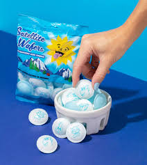 Satellite Wafers Sour Powder Filled Candy Peg Bags, 12ct