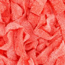 Sour Power Strawberry Candy Belts, 6.6lb Bulk Bag