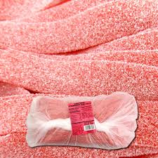 Sour Power Strawberry Candy Belts, 6.6lb Bulk Bag