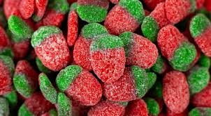 Vidal US Sour Strawberry Bricks 4.40lbs