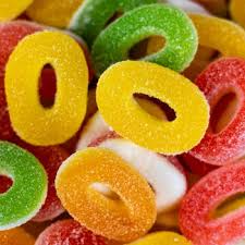 Jellioo Swedish Sour Foam Fruit Jelly Rings 2.20lbs