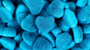 Sour Blue Raspberry Gummy Hearts 2.20lbs