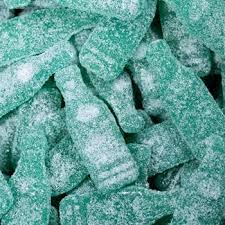 Jellioo Swedish Sour-ish Blue Raspberry Bottles 2.20lbs